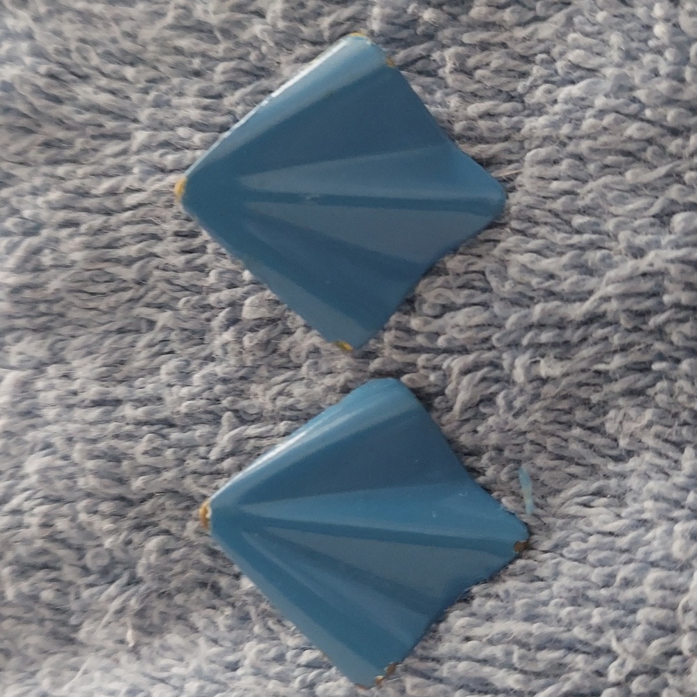 Vintage 80's metal earrings